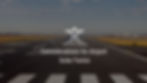 Photograph of an airport runway with text overlay "Considerations for Airport Solar Farms"