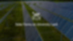 Photograph of solar panels with text overlay "Solar Farms on University Land"
